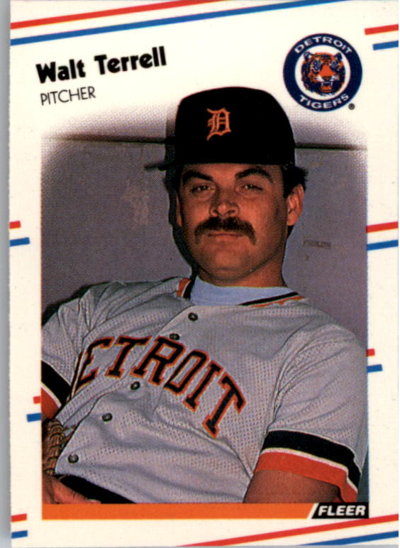 1988 Fleer Mini Baseball Cards 024      Walt Terrell